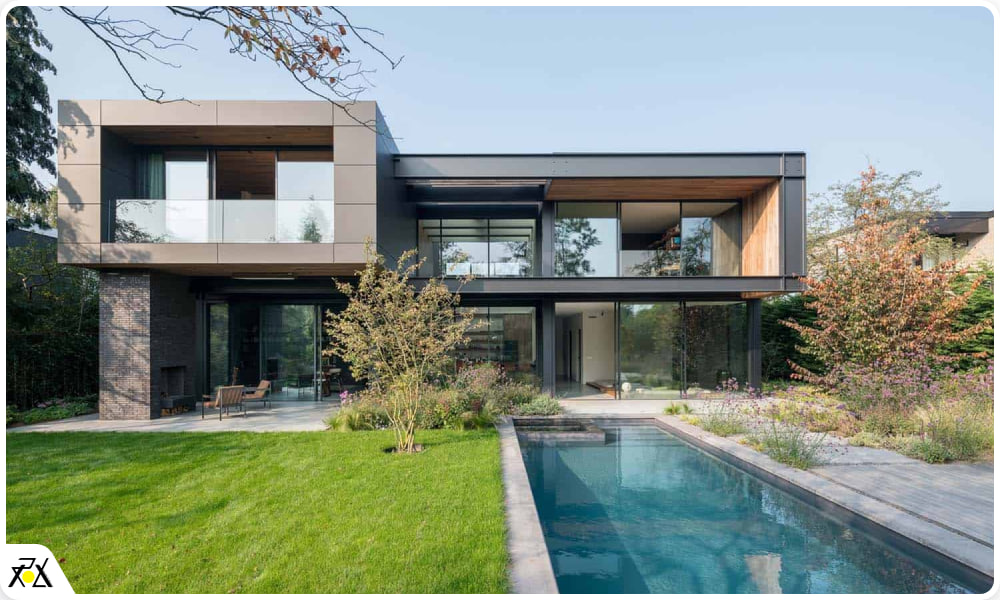 زیباترین نمای ساختمان ویلایی 